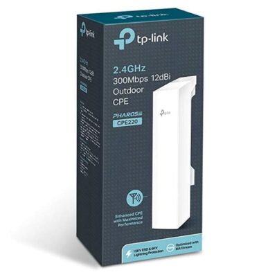 tp-link cpe220 outdoor 2.4ghz 300mbps wireless cpe, 12dbi