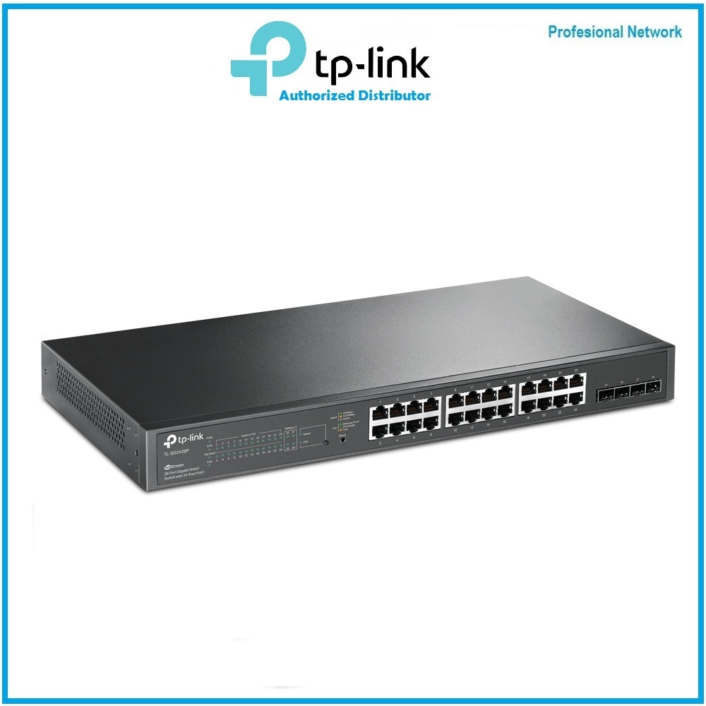 TP-Link TL-SG2428P JetStream 28-Port Gigabit Smart Switch with 24-Port –  Born To Be Wild